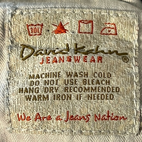 David Kahn Niki 818 Medium Wash Distressed Mid Rise Flare Leg Denim Jeans - Picture 9 of 16